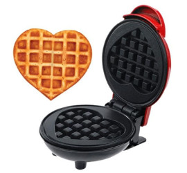 Мини вафельница в форме сердца Mini Waffle Maker (32)