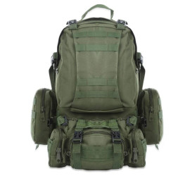 Тактический рюкзак с суммами B08 55 л (55х40х25 см) OLIVA (50)