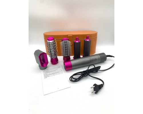 Фен стайлер для волос Hair Styler 5in1 с кожаным чехлом (20)