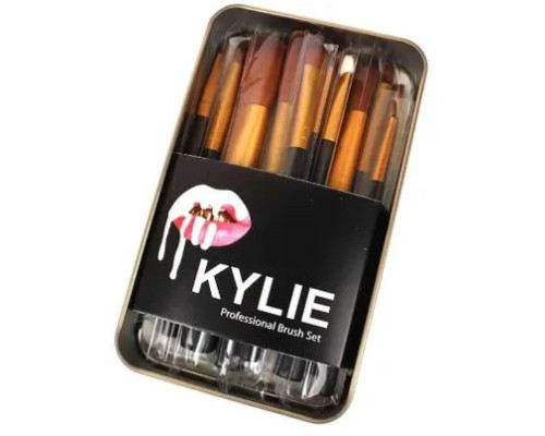 KYLIE кисточки большие черные 12 штук  (160)