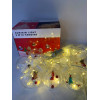 Гирлянда шары с дедом морозом LED USB ТЕПЛЫЙ (30)