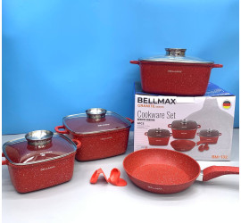 Набор посуды Bellmax Cookware Set BM-132 RED (4)