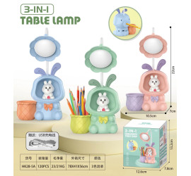 Детская настольная аккумуляторная LED лампа 3in1 Rabbit GREEN (120)