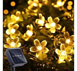 Гирлянда светодиодная 5 м Flower с солнечной панелью ТЕПЛЫЙ (100)