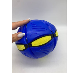 Игровой мяч трансформер Flat Ball складной для фрисби Синий (100)