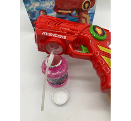 Генератор мыльных пузырей пистолет Bubble Gun Super Hero ORANGE (72)