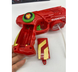 Генератор мыльных пузырей пистолет Bubble Gun Super Hero ORANGE (72)