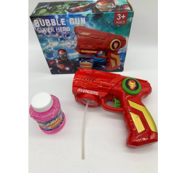 Генератор мыльных пузырей пистолет Bubble Gun Super Hero ORANGE (72)