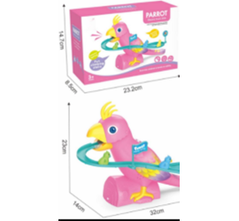 Трек мини попугай Parrot happy hour с музыкой PINK (84)