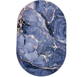 Коврик влаговпитывающий для ванной комнаты 3D Мрамор 50х80 см BLUE (50)