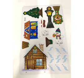 Игровой рождественский поезд Christmas classic train (72)