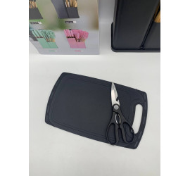 Силиконовый кухонный набор принадлежностей Kitchen stuff 19 предметов BLACK (12)