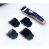 Машинка триммер Gemei GM-6005 на аккумуляторе для стрижки волос 4 насадки (40)