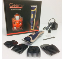 Машинка триммер Gemei GM-6005 на аккумуляторе для стрижки волос 4 насадки (40)