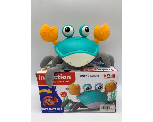 Интерактивная игрушка Краб Induction electric crab BLUE (60)