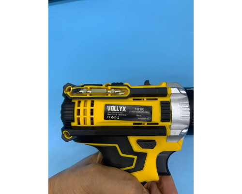 Шуруповерт аккумуляторный с насадками ЖЕЛТЫЙ 24v (10)