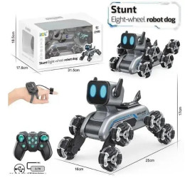 Игрушка на радиоуправлении робот-собака Stunt Eight-wheel robot dog (18)