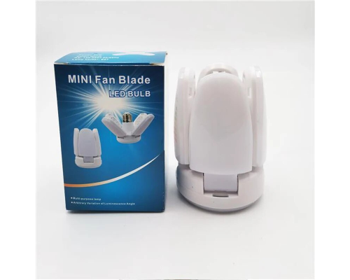 Лампочка складная светодиодная 4 лопасти E27 KK-202 Mini fan blade bulb (100)