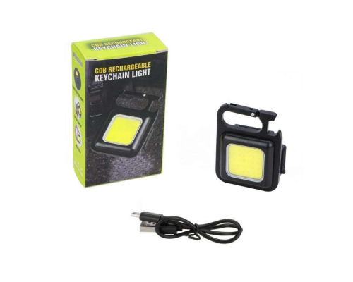 Фонарик брелок LED COB аккумуляторный ,мультитул с карабином и магнитом 500 mAh (480)