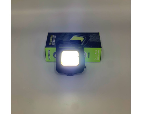 Фонарик брелок LED COB аккумуляторный ,мультитул с карабином и магнитом 500 mAh (480)