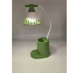 Настольная LED-лампа, Powebank 1200mAh, DESKTOP LAMP, с держателем телефона GREEN (60)