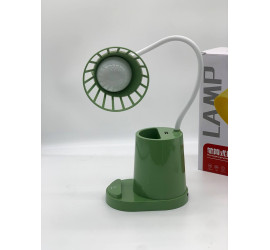 Настольная LED-лампа, Powebank 1200mAh, DESKTOP LAMP, с держателем телефона GREEN (60)