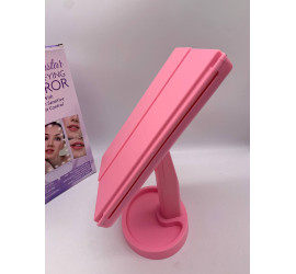Тройное зеркало со ставнями Led miror PINK (24)