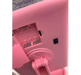 Тройное зеркало со ставнями Led miror PINK (24)