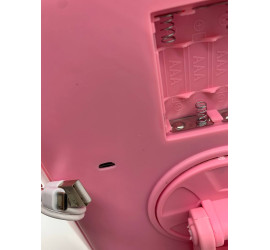 Тройное зеркало со ставнями Led miror PINK (24)