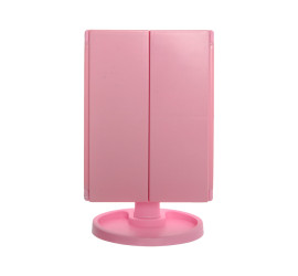 Тройное зеркало со ставнями Led miror PINK (24)