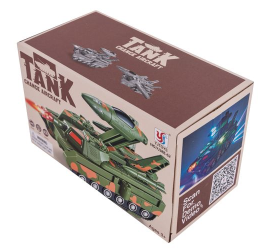 Игрушка трансформер Танк-самолет TANK 2в1 Box Зеленый (72)