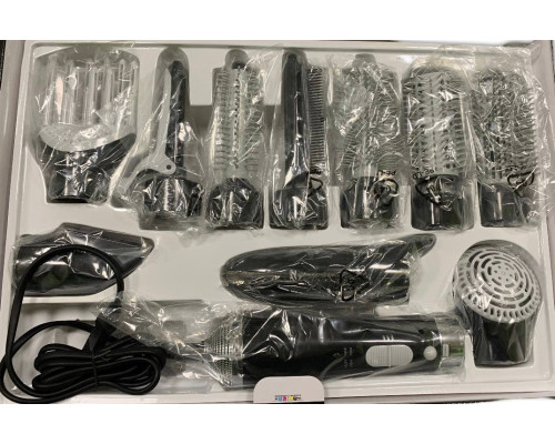 Фен - Стайлер для волос 10 в1 Hair Styler 87010 Чёрный (10)