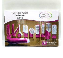 Фен - Стайлер для волос 10 в1 Hair Styler 87010 Чёрный (10)