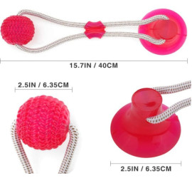 Игрушка для домашних животных с присоской, Dog toy rope PULL (100)