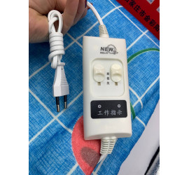 Электропростынь 220V с подогревом 150х180см. синяя клетка вишня (20)