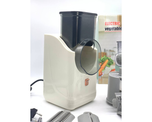 Кухонная многофункциональная электрическая овощерезка терка слайсер Vegetable cutter (16)