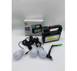 Фонарь - солнечная зарядная станция LED OK-718S-A с лампочками Power Bank (24)
