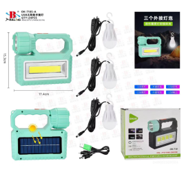 Фонарь - солнечная зарядная станция LED OK-718S-A с лампочками Power Bank (24)
