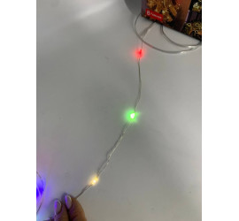 Гирлянда светодиодная нить роса 20 м LED с пультом МУЛЬТИК (200) USB