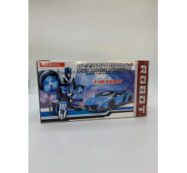 Машинка Трансформер Bugatti Robot Car Size 18 BLUE (+Блочки) (48)