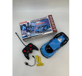 Машинка Трансформер Bugatti Robot Car Size 18 BLUE (+Блочки) (48)