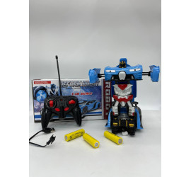 Машинка Трансформер Bugatti Robot Car Size 18 BLUE (+Блочки) (48)