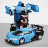Машинка Трансформер Bugatti Robot Car Size 18 BLUE (+Блочки) (48)