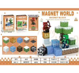 Магнитный конструктор Minecraft Magnet WORLD S001-2 (48)