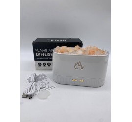 Соляная лампа SALT LAMP WITH ROCKS ночник с имитацией пламени WHITE (40)