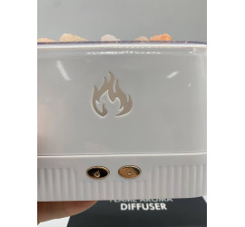 Соляная лампа SALT LAMP WITH ROCKS ночник с имитацией пламени WHITE (40)