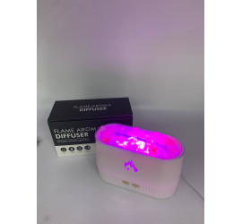 Соляная лампа SALT LAMP WITH ROCKS ночник с имитацией пламени WHITE (40)