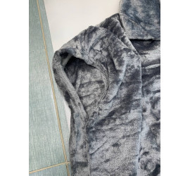 Полотенце-пончо с капюшоном 2в1 74х102см GREY (100)