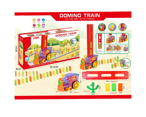 Игрушка конструктор поезд домино Domino Train 955-1A (48)