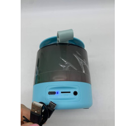 Портативная Bluetooth колонка K19 с двумя микрофонами RGB BLUE (40)